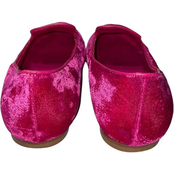 Alexander McQueen Skull Embroidered Smoking Pink Velvet Flats   Size: EU 38/US 8 - Picture 7 of 8
